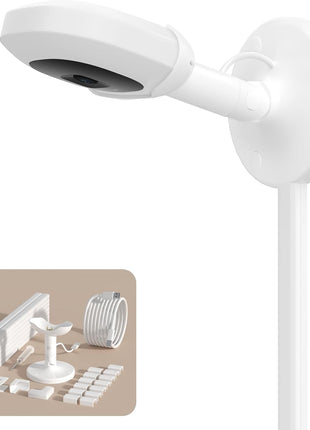 Wall Mount for Nanit Secure Wall Holder for Nanit Pro/Plus/Original Cameras, Nursery Baby Monitor Accessory, Stand with Cable Management for Baby Rooms, Playrooms, Bedroom - Camera Not Included