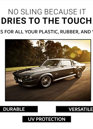 CAR GUYS Tire Shine Spray - The Perfect Deep Black Shine - Long Lasting Car Tire Dressing - No Sling & Dry to Touch - 18 Oz Kit with Applicator