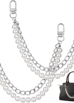 2Pcs Pearl Purse Chain