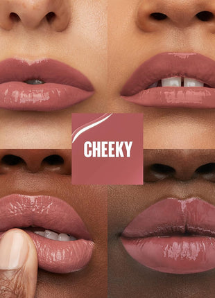 Maybelline Super Stay Vinyl Ink Longwear No-Budge Liquid Lipcolor Makeup, Highly Pigmented Color and Instant Shine, Cheeky, Rose Nude Lipstick, 0.14 fl oz, 1 Count