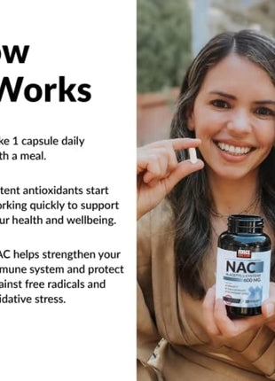 Force Factor NAC 600 mg, N-Acetyl Cysteine for Liver Health | Immune Support & Antioxidant Production, Clinically Studied Dose, 200 Servings