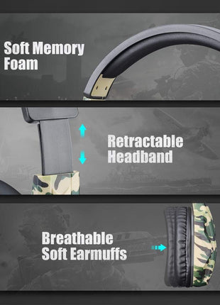 Picozon USB Gaming Headset Headphone with Microphone for PS4, PS5, Multi-Device Gaming