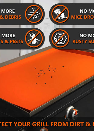 36 inch Silicone Griddle Mat for Blackstone 36 Inch Grill, Heavy Duty Food Grade Silicone Griddle Cover, Protect Your Grill from Dirt & Rust All Year Round