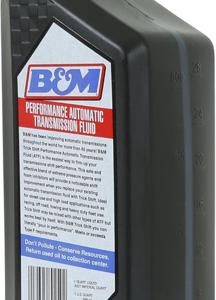 B&M 80259 Trick Shift Automatic Transmission Fluid - 1 Quart Bottle