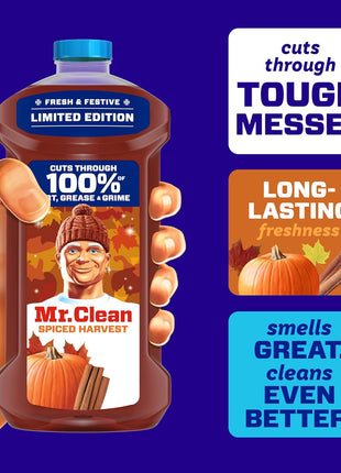 Mr. Clean All Purpose Cleaner, Cleaning Liquid, Spiced Harvest, 41oz