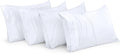 Utopia Bedding Queen Pillow Cases   4 Pack   Envelope Closure   Soft Brushed Microfiber Fabric   Shrinkage and Fade Resistant Pillow Covers Queen Size 20 x 30 Inches (Queen, White)