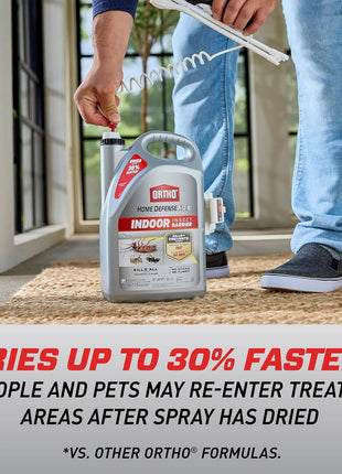 Ortho Home Defense Max Indoor Insect Barrier with Extended Reach Comfort Wand - Ready-To-Use Home Bug Spray, Kills Ants, Roaches, Spiders, Fleas and Ticks, 1 gal.