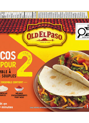Old El Paso Tacos For Two Hard Taco Dinner Kit, 155g/5.5 oz., {Imported from Canada}