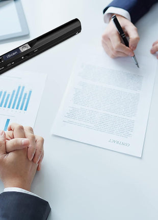Portable Document Scanner, 900DPI Handheld Scanner Wand for Documents & Receipts, A4 Photo Image Scanner JPG/PDF, Portable Scanner for Laptop, USB 2.0 High Speed Transfer, Supports Micro SD Card