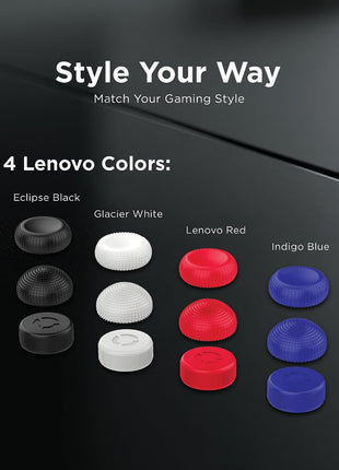 Lenovo Legion Go Joystick Caps - Eclipse Black Replacement Thumb Grips for Enhanced Gaming Precision Compatible with Nintendo Switch, PS5, Xbox Controllers Enhanced Comfort & Grip
