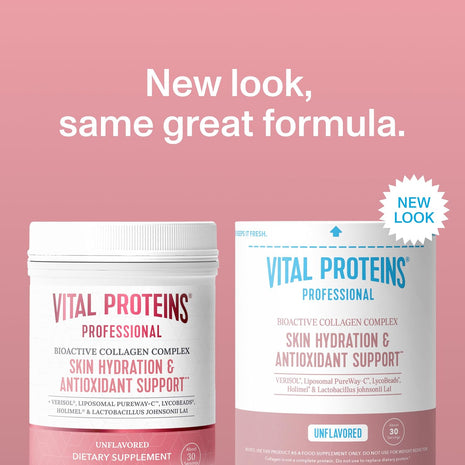 Vital Proteins Professional Bioactive Collagen Complex Skin Hydration 6.5oz | VERISOL®, Liposomal PureWay-CTM, LycoBeads®, Holimel®, Skin Hydration & Antioxidant Protection, 30 Servings