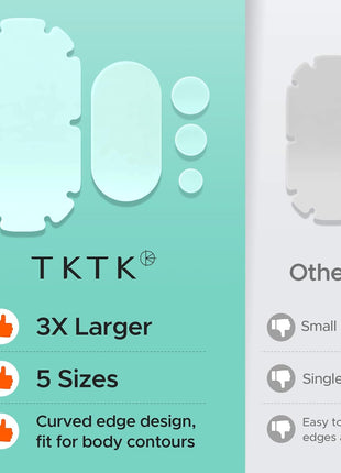 TKTK Pimple Patches Pimple Patches for Face Hydrocolloid Acne Patches Zit Patches for Chin and Nose Skin Care 5 Sizes 136 Count