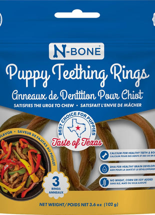 N-Bone Puppy Teething Ring Chicken Flavor (1 Pack Of 6 Rings) (113048)