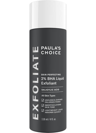 Paula's Choice SKIN PERFECTING 2% BHA Liquid Exfoliant with Salicylic Acid, Facial Polish for Pores, Wrinkles & Fine Lines, Suitable for Blackhead-Prone Skin, Fragrance-Free