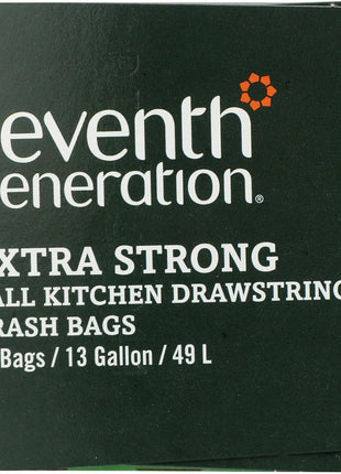 Seventh Generation Drawstring Kitchen Trash Bags 13 gal, 20 Bags