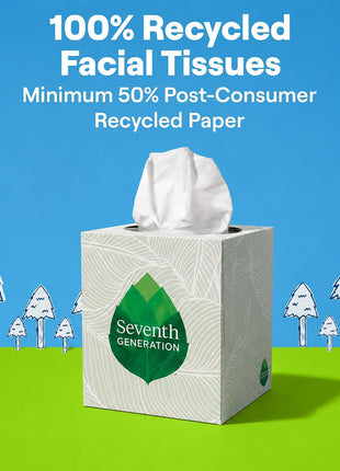 Seventh Generation Facial Tissue, 2-Ply Sheets, 85-Count Boxes (Pack of 36)