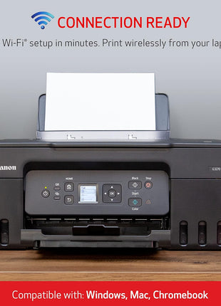 Canon MegaTank G3270 All-in-One Wireless Inkjet Printer, Home Use, Print, Scan and Copy | Includes ink bottles, print heads and power cord for printing, scanning and copying