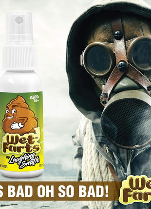 Laughing Smith - Wet Farts - Potent Stink Spray - Extra Strong Stink - Hilarious Gag Gifts & Pranks for Adults or Kids - Prank Stink Stuff - Non Toxic - Smells Like Really 'Bad' Gas