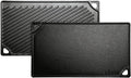 Lodge Reversible Cast Iron Grill/Griddle ??9.5 x 16.75 Inch Pre Seasoned Cooking Surface ??Flat & Ribbed Sides ??Use on Stove, Grill, or Campfire ??Made in the USA ??Heavy Duty, Black