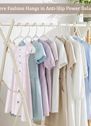 Utopia Home   Plastic Hangers 50 Pack   Space Saving Clothes Hanger   Durable and Strong Closet Organizers and Storage Makes It Ideal Stocking Stuffers or Apartment or Dorm Room Essentials (White)