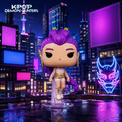 Funko Pop! Animation: Kpop Demon Hunters - Rumi - 1/6 Odds for Rare Chase Variant - Glow in the Dark - Collectable Vinyl Figure - Gift Idea - Official Merchandise - Toys for Kids & Adults