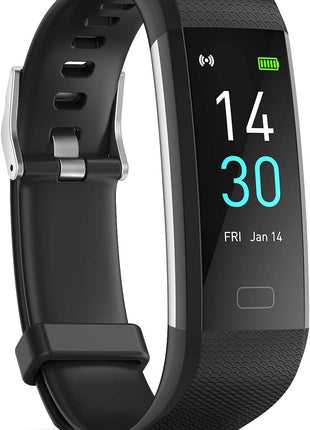 Fitness Tracker with Step/Distance/Calories Counter, Activity Tracker with Heart Rate Monitor, Slim Style Watch IP68 Waterproof, Sleep Monitor Tracker, Pedometer Watch for Women Men