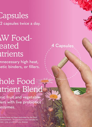 Garden of Life Vitamin Code Multivitamin for Women 50 & Over, 240 Capsules, Vitamins for Women 50 Plus with B Vitamins, Vitamins A, C, D3, E & K, CoQ10, Probiotics & Enzymes