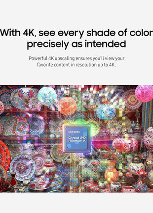 SAMSUNG 43-Inch Class Crystal UHD 4K BEC-H Series HDR Pro TV w/ 3D Surround Sound, PurColor, Contrast Enhancer, Use for Digital Signage Displays, Commercial TV, Alexa Built-In (LH43BECHLG, 2023 Model)