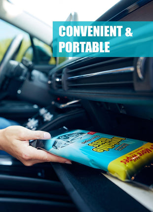 Invisible Glass 90161 Large Glass Cleaning Wipes for Streak-Free Windows, Mirrors, and Glass, Lint-Free, Ammonia-Free, Tint-Safe, for Home and Auto, Flat Pack, 28 Count