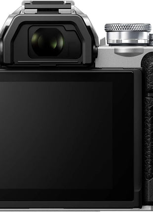 OM SYSTEM Olympus E-M10 Mark IV Silver Micro Four Thirds System Camera 20MP Sensor 5-Axis Image Stabilization 4K Video Wi-Fi | 20MP Sensor 5-Axis Image Stabilization 4K Video Wi-Fi