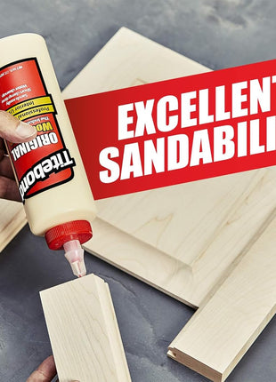 Titebond Original Wood Glue 5063, Industry Standard for Woodworking, Furniture Repair/Assembly, Construction, Home Repair or Modeling, 8 oz
