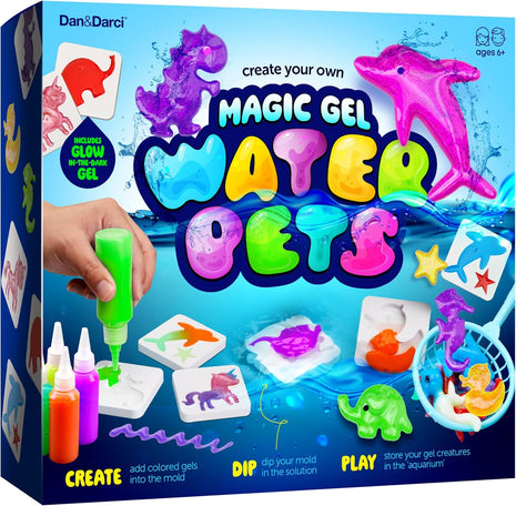 Magic Gel Water Pets Kit for Kids - Gifts for Kids - Squishy Maker Set | Craft for Kids - Gifts for Boys & Girls - Make Your Own Squishies Toys Crafts - Aqua Fairy Magic Elf Toy Kit - Birthday Gifts