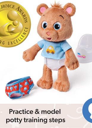 Ms. Rachel Potty Time with Bean, Interactive Plush Animal & Toilet | Plush Bear With Potty Accessories, Makes Training Fun & Easy, Toddler Toys For Girls And Boys Ages 18 Months To 3+