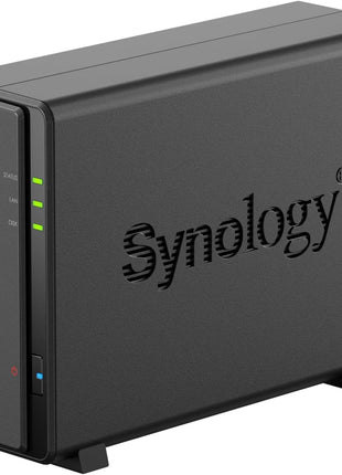 Synology DS124 Personal Backup & File Hub - Protect Photos, Secure Home Surveillance (1-Bay Diskless NAS)