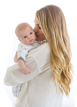SwaddleDesigns Transitional Swaddle Sack, Arms Up Half-Length Sleeve & Mitten, Most Gradual Transition Swaddle for Newborn