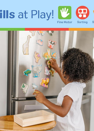 Melissa & Doug 20 Wooden Animal Magnets in a Box