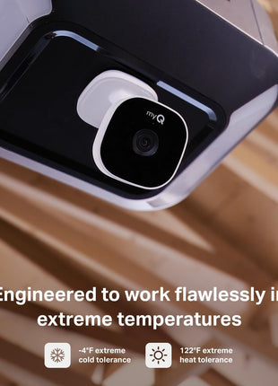 myQ Smart Garage Security Camera – 1080p HD Video, Night Vision, Motion Detection, Magnetic, Wi-Fi, Two-Way Audio, Smartphone Control