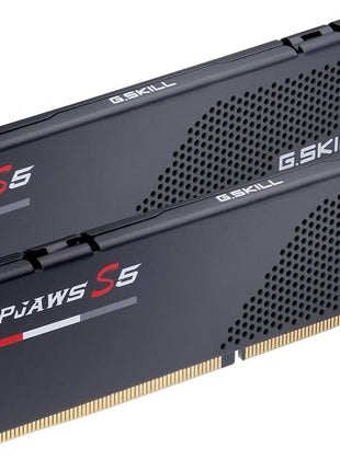 G.SKILL Ripjaws S5 Series DDR5 RAM (Intel XMP 3.0) 32GB (2x16GB) 6400MT/s CL36-48-48-102 1.35V Desktop Computer Memory U-DIMM - Matte Black (F5-6400J3648F16GX2-RS5K)