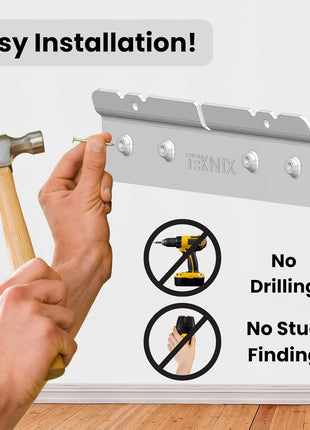 No-Stud, No-Drill Wall Mount for Skylight Calendar (15 inch) - The Original Easy DIY Installation, No Anchors or Screws Needed, Damage-Free, Secure Hold, Only a Hammer Required, Hardware Included
