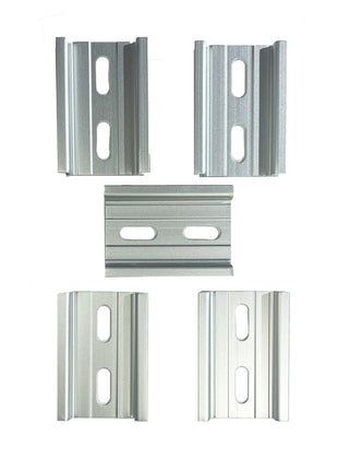 International Connector T&G 5 Pieces DIN Rail Slotted Aluminum RoHS 35mm Wide 7.5mm High (16 inch)
