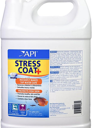 API STRESS COAT Aquarium Water Conditioner 16-Ounce Bottle