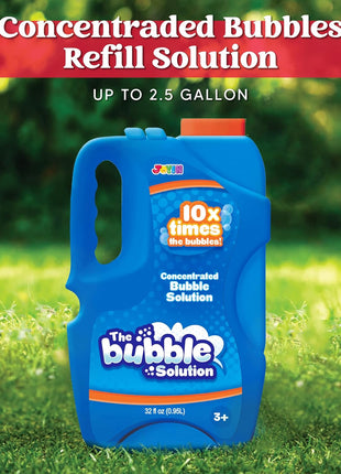 JOYIN 32 OZ Concentrated Bubble Solution for Bubble Machines (Up to 2.5 Gallons), Concentrated Solution Refills for Machine, Wands, Blower, Easter, Kids, Parties