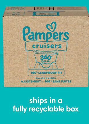 Pampers Diapers - Cruisers 360 - Size 5, 128 Count, Babyproof up to 100% Leakproof Pull-On Diaper