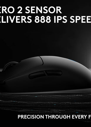 Logitech G PRO 2 Lightspeed Wireless Gaming Mouse, Right- or Left-Handed Mouse with up to 4 Customizable and Switchable Magnetic Side Buttons, 44K DPI Sensor, USB-C Charging, for PC/Mac - Black