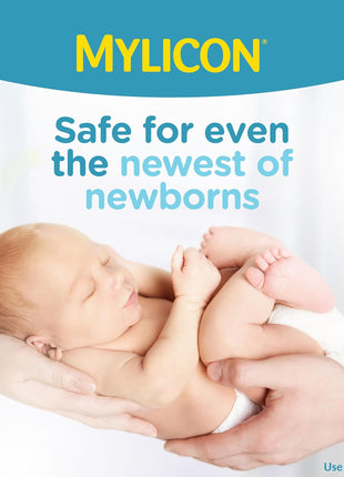 MYLICON Gas Relief Drops for Infants and Babies, Dye Free Formula, 1 Fl Oz. | Gentle simethicone drops relieve infant gas & discomfort · Safe for newborns · help baby to naturally relieve gas