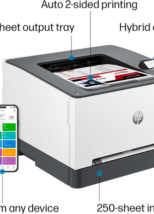 HP Color Laserjet Pro 3201dw Wireless Color Laser Printer, Office Printer, Duplex, Best for Office (499Q9F)