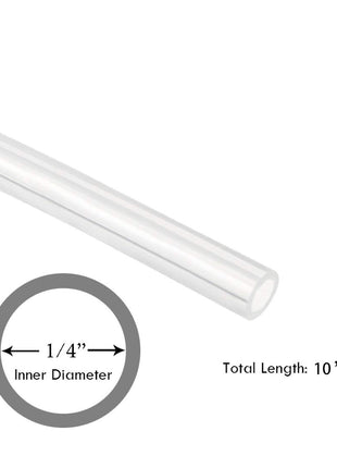 1/4  inch ID Silicone Tubing, JoyTube Food Grade Silicone Tubing 1/4 inch ID x 3/8 inch OD 10 Feet High Temp Pure Silicone Hose Tube for Home Brewing Winemaking