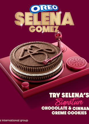 Selena Gomez OREO Cookies, Chocolate and Cinnamon Creme, Limited Edition, 10.68 oz