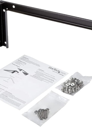 StarTech.com 6U Wall Mount Patch Panel Bracket – 19 in – Steel - Vertical Mounting Bracket for Networking and Data Equipment , TAA (RK619WALLV)