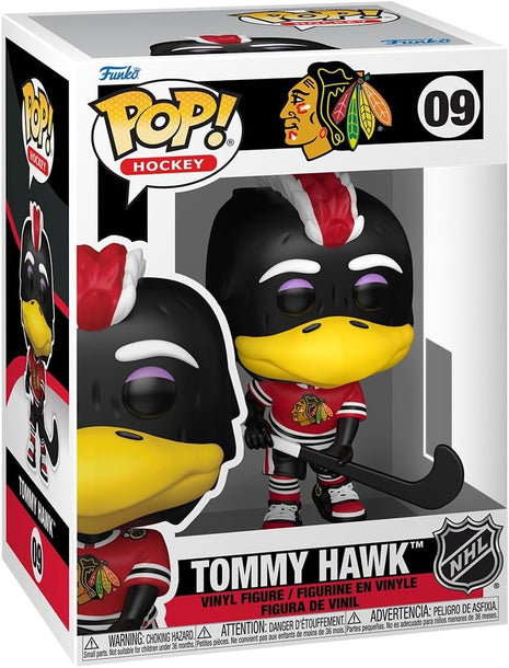 Funko Pop! NHL Mascots: Blackhawks - Tommy Hawk | NBA Mascots and Marks, Collectable Vinyl Figure, Gift Idea, Official Merchandise, Toys for Kids & Adults, Sports Fans